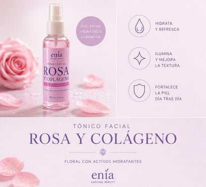 Tónico facial Rosa & Colágeno🌹