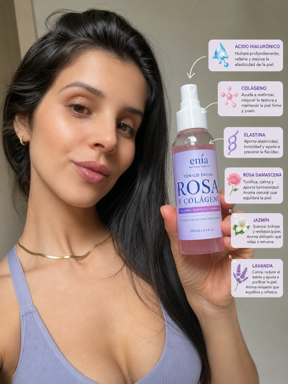 Tónico facial Rosa & Colágeno🌹