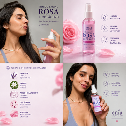 Tónico facial Rosa & Colágeno🌹